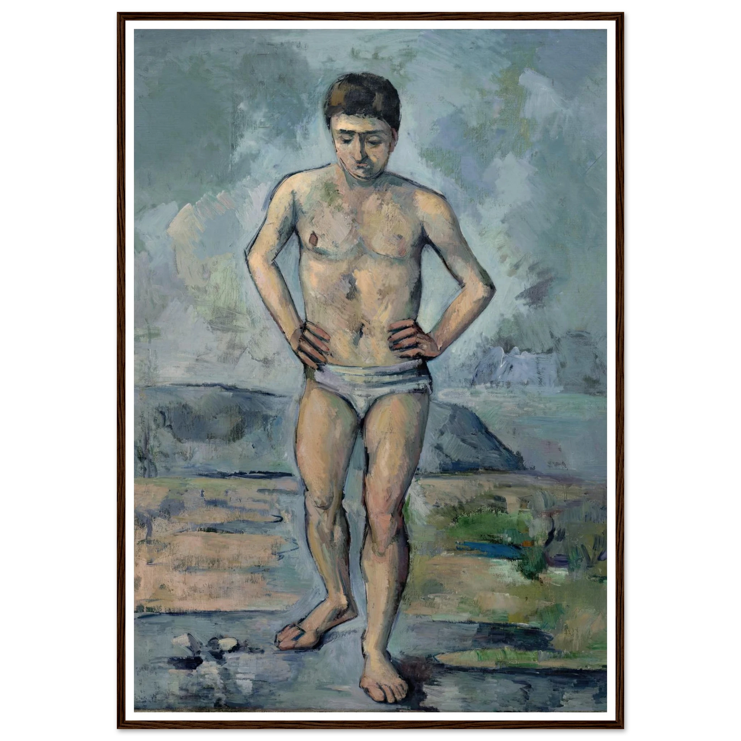 Le Grand Baigneur (1885) Art Print | Paul Cezanne-Quipham Collections