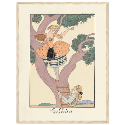 Les Cerises (Cherries) (1922–1926) Art Print | George Barbier-Quipham Collections
