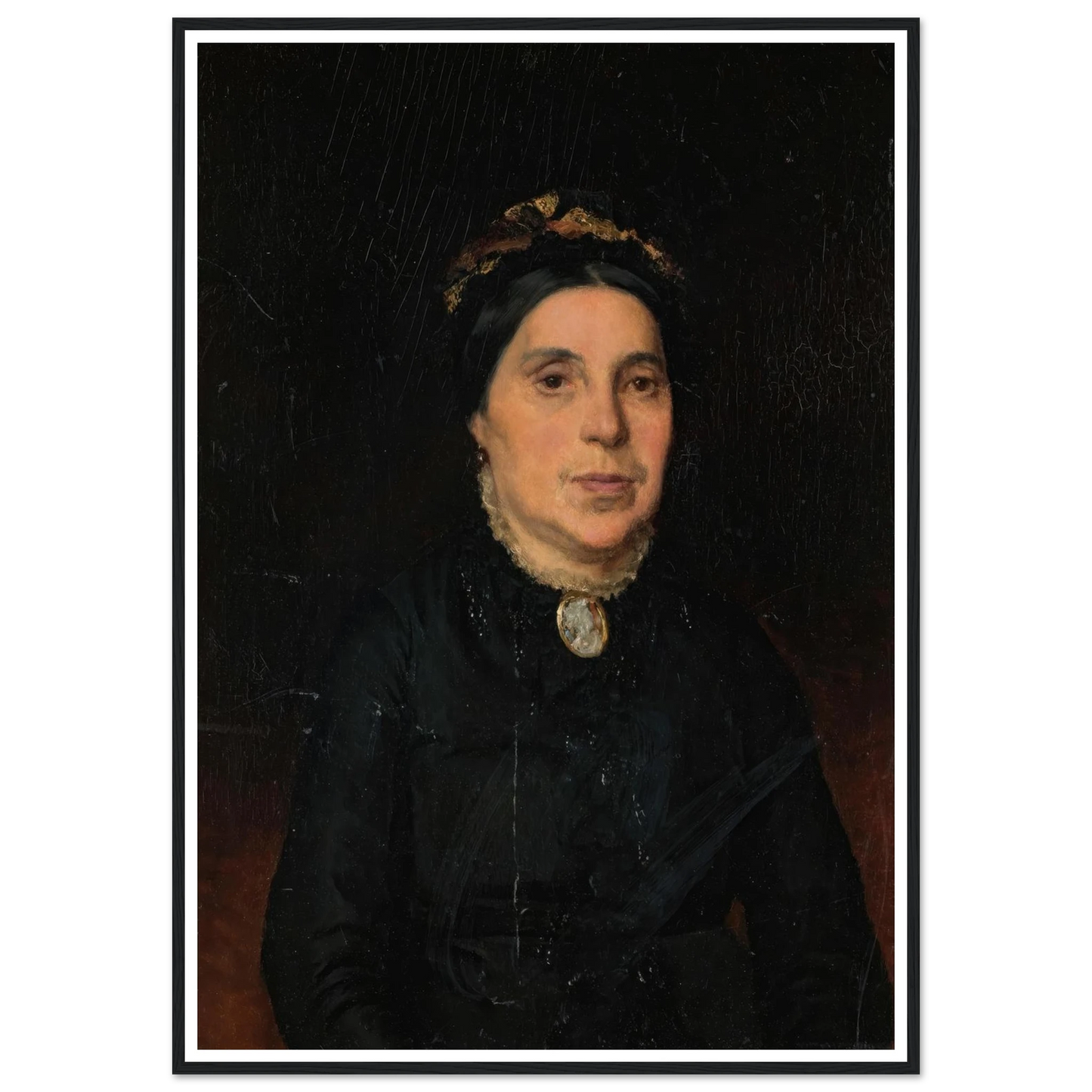 Portrait of Ignaz Deutsch’s Wife (1886) Art Print | Ludwig Deutsch-Quipham Collections