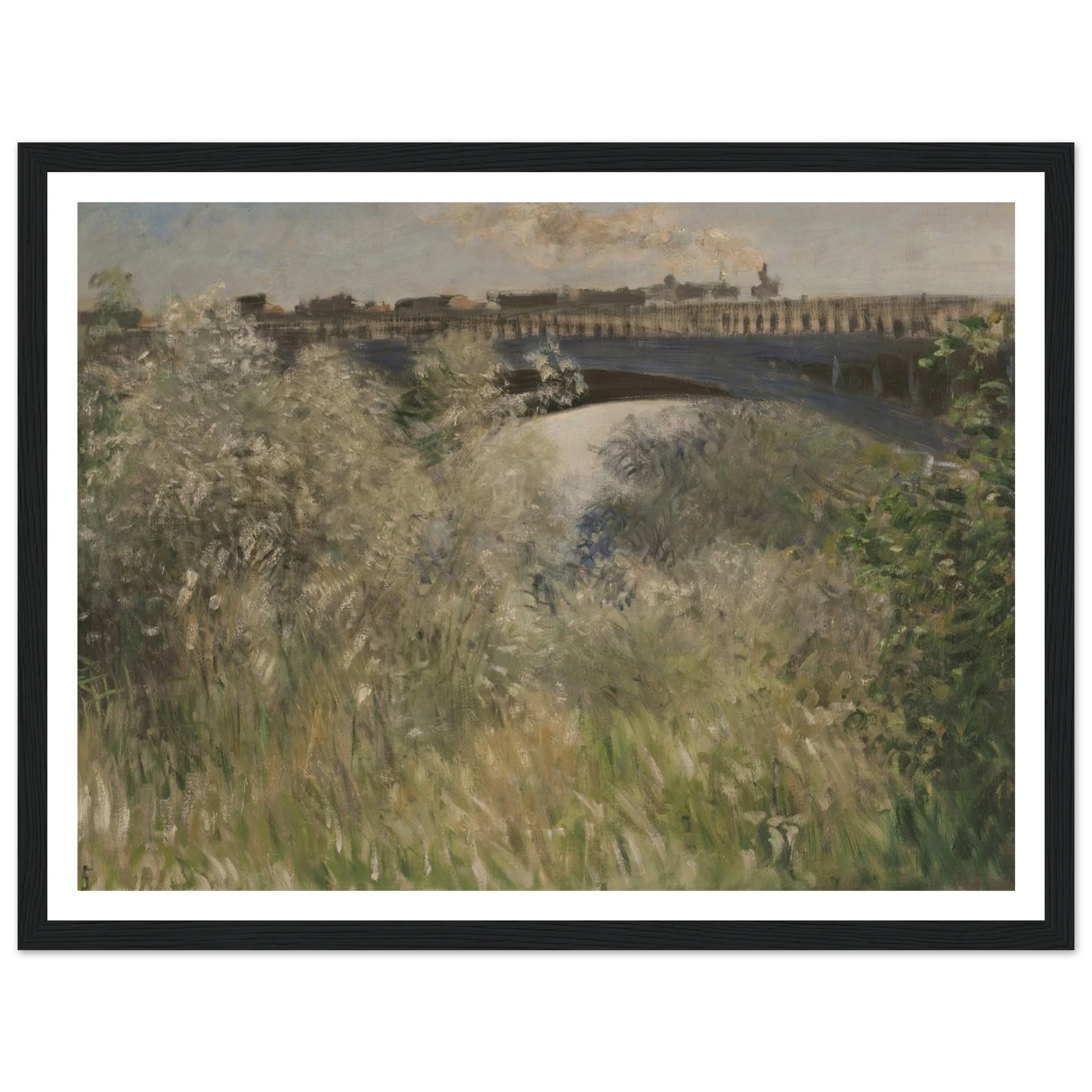 Le Pont d` Argenteuil (1875) Art Print | Claude Monet-Quipham Collections