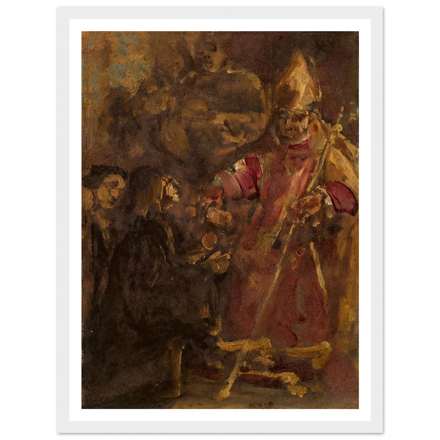 Bishop Lubrański establishes the Ecclesiastical Academy in Poznań, sketch (1886) Art Print | Jan Matejko-Quipham Collections