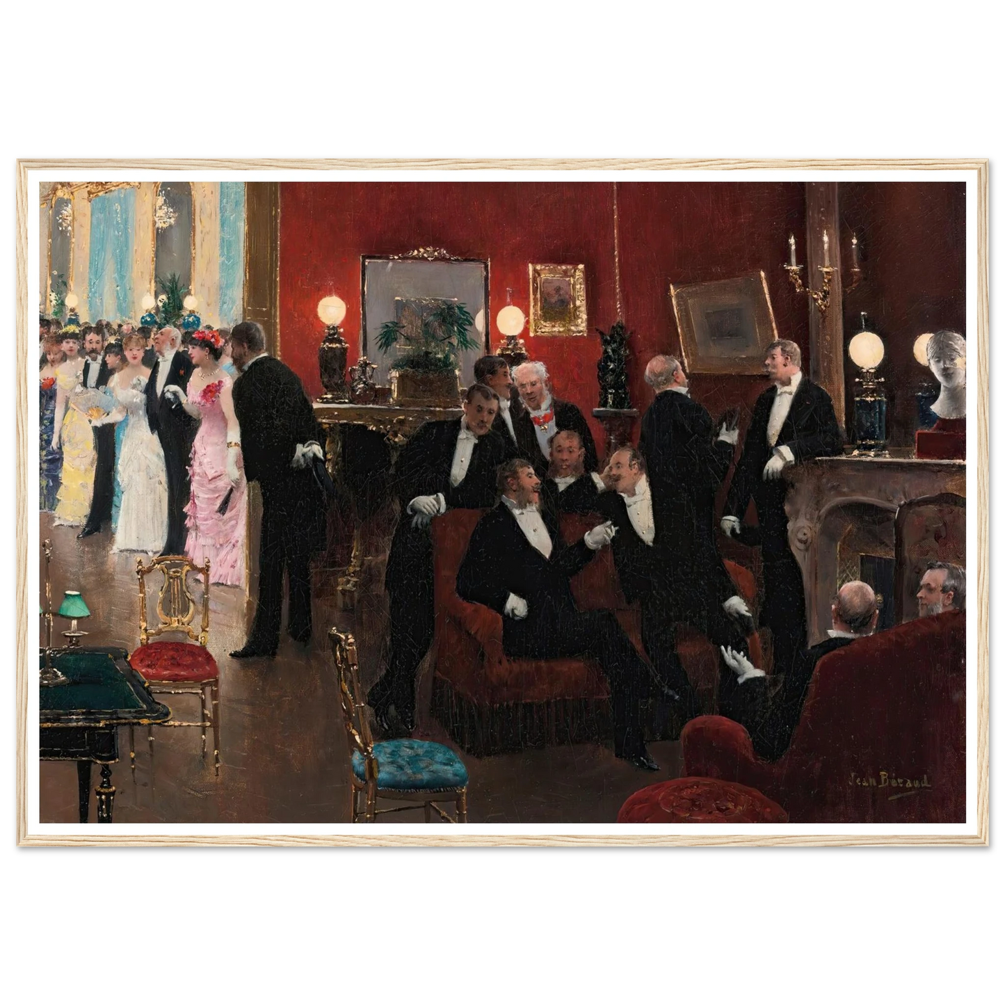 La réception Art Print | Jean Beraud-Quipham Collections