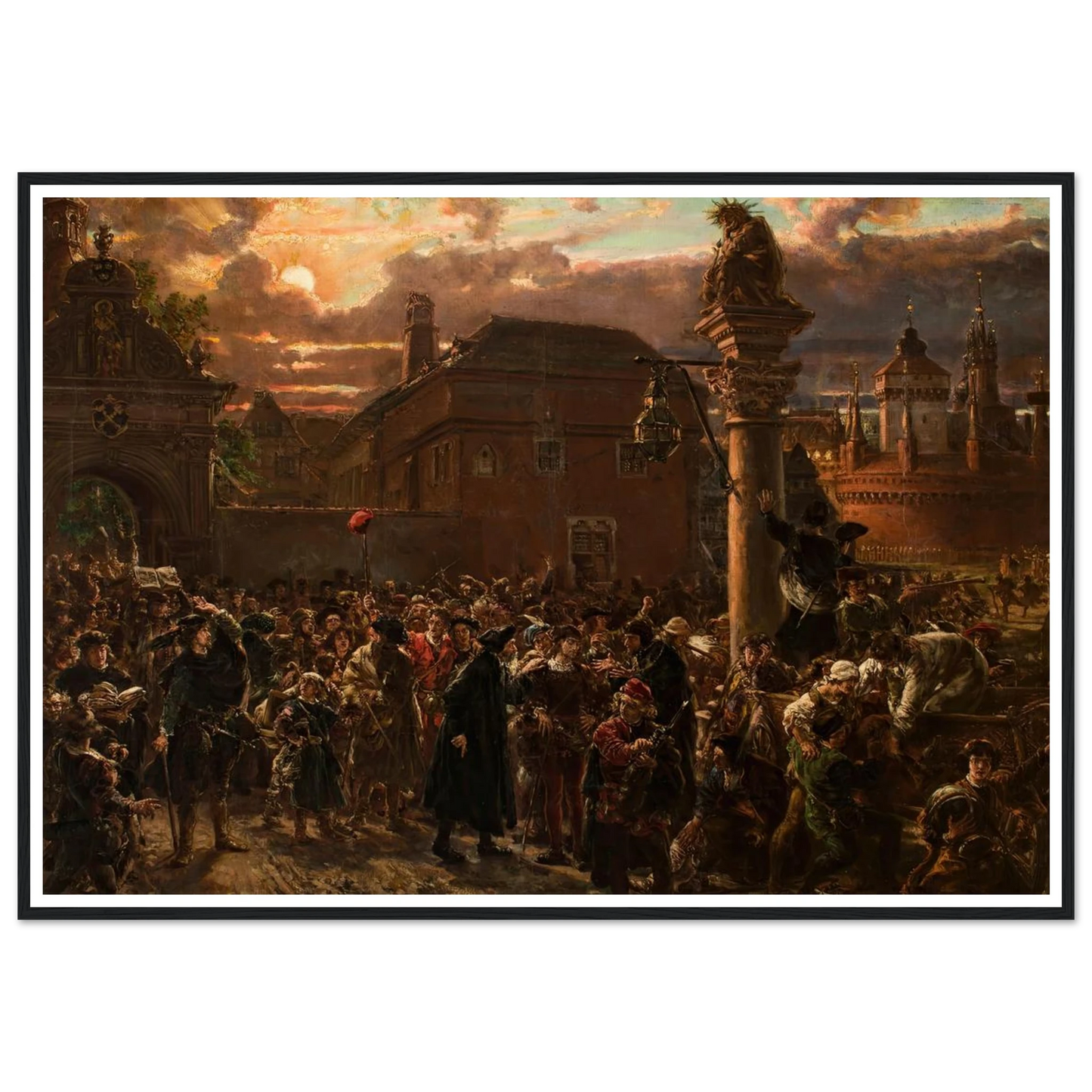 Students Leaving Krakow in 1549 (1892) Art Print | Jan Matejko-Quipham Collections