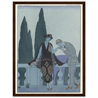 La Villa d’Este ; France XXe siècle (1923) Art Print | George Barbier-Quipham Collections