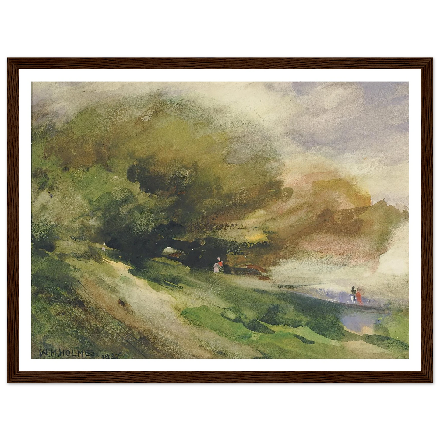 The Shaded Walk (1927) Art Print | William Henry Holmes-Quipham Collections
