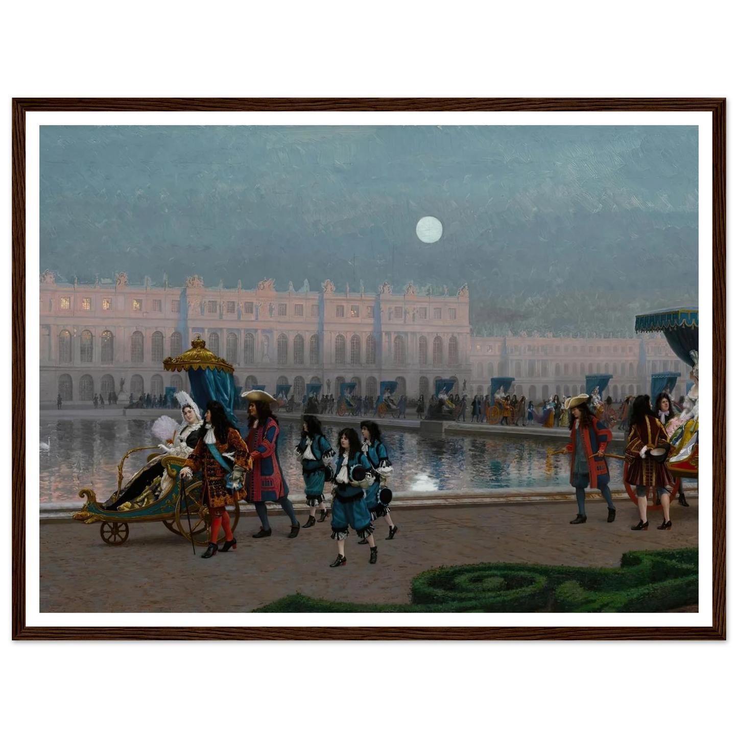 Promenade de la Cour dans les jardins de Versailles Art Print | Jean Leon Gerome-Quipham Collections