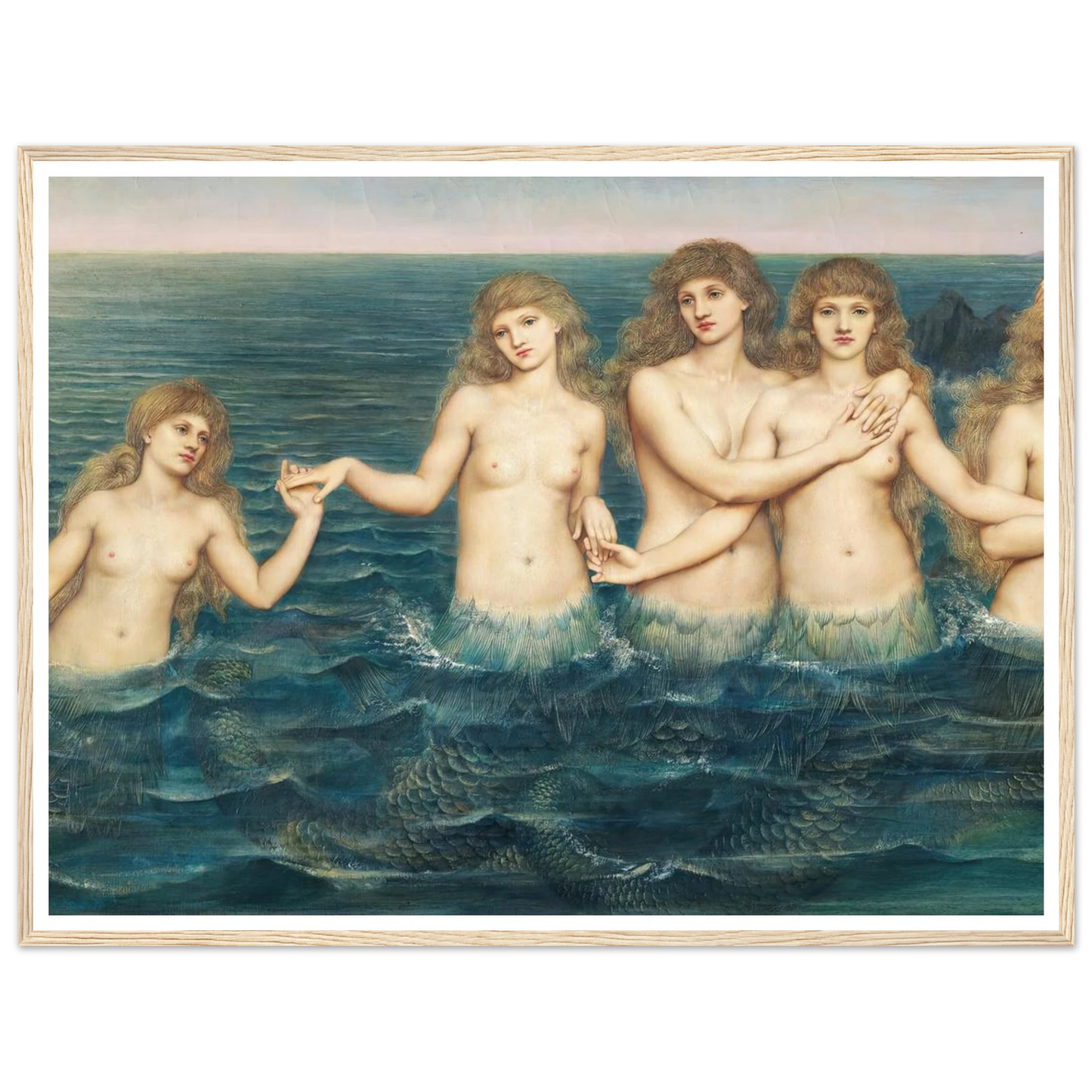 The Sea Maidens (ca 1885-1886) Art Print | Evelyn de Morgan-Quipham Collections