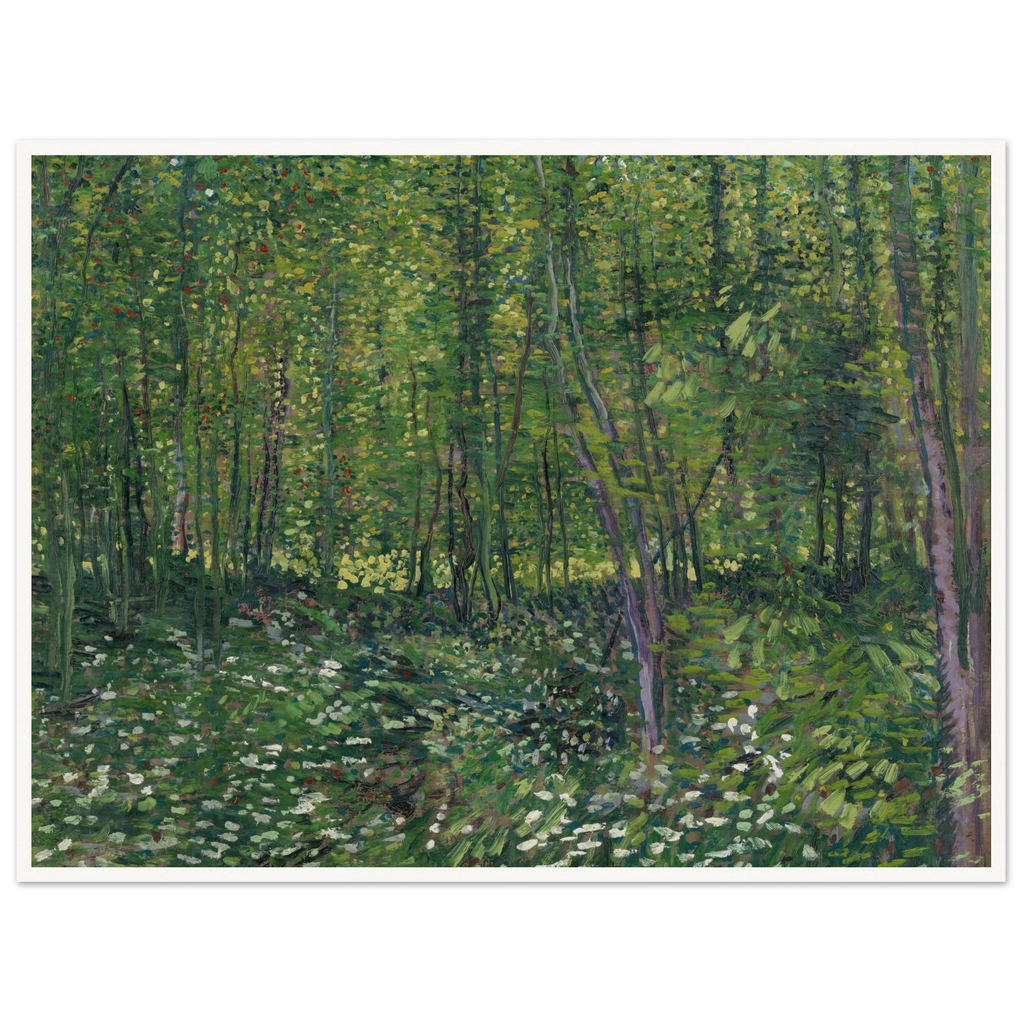 Trees and undergrowth (1887) Art Print | Vincent van Gogh-Quipham Collections