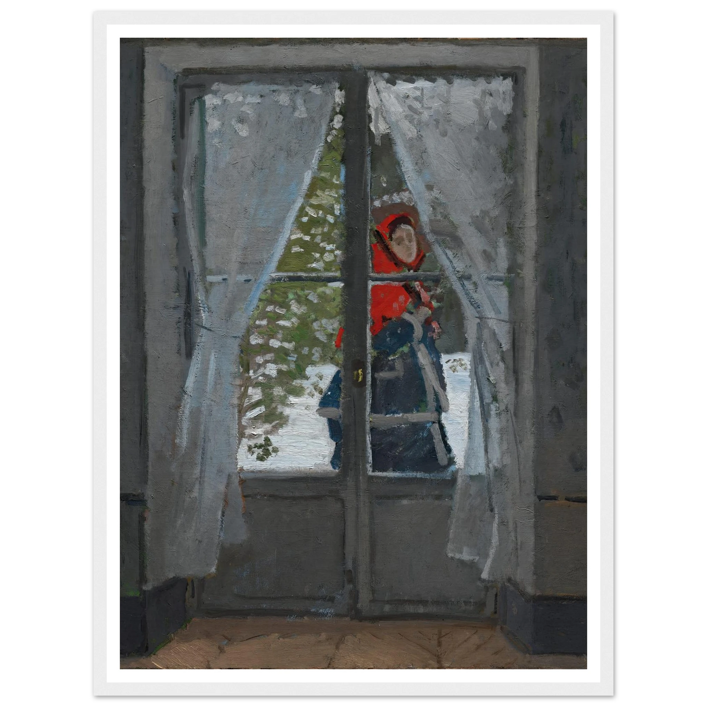 The Red Kerchief (c. 1868–73) Art Print | Claude Monet-Quipham Collections