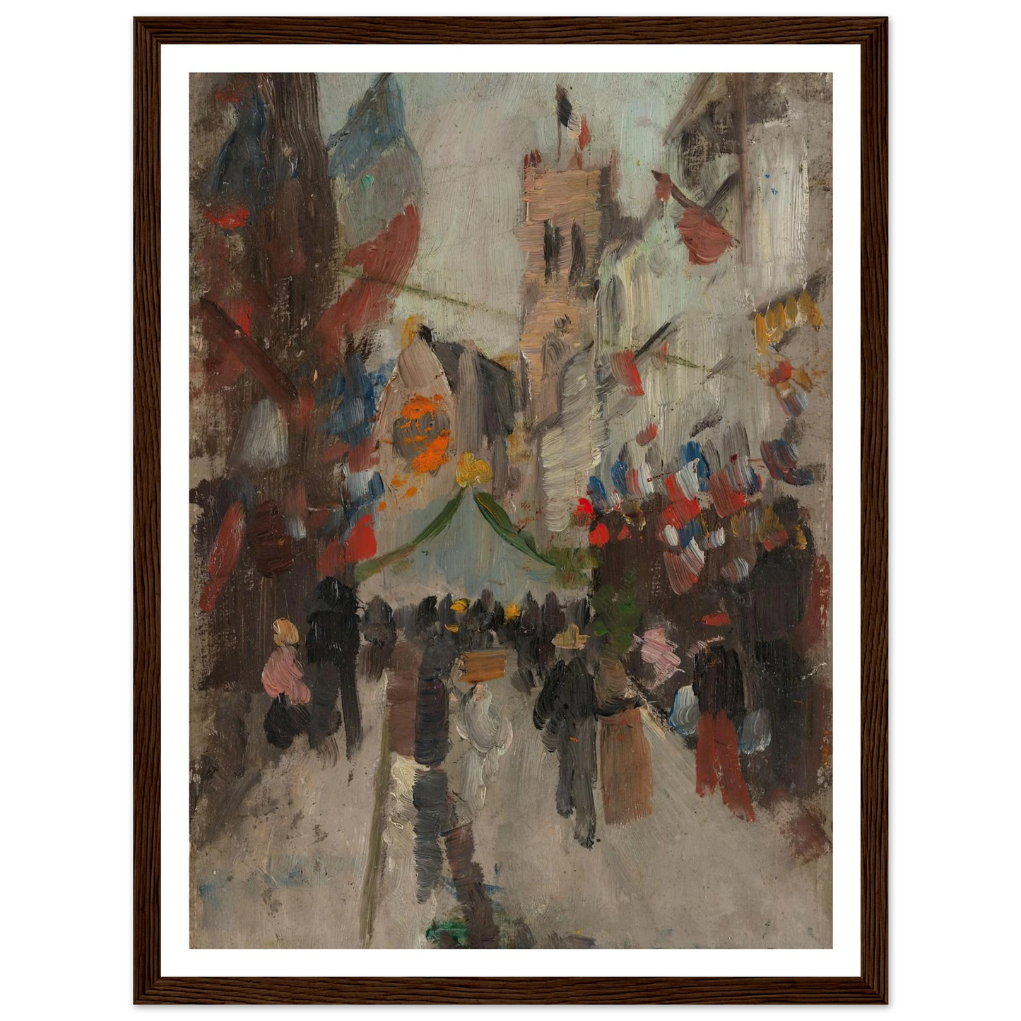 July 14th in Dieppe (1894 - 1898) Art Print | Frits Thaulow-Quipham Collections