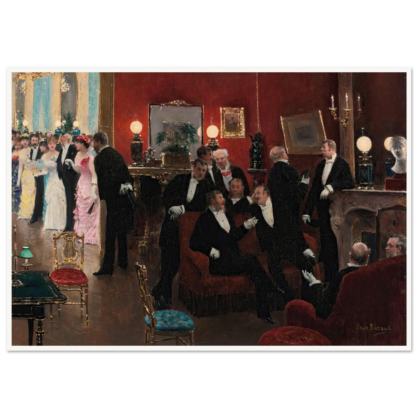 La réception Art Print | Jean Beraud-Quipham Collections