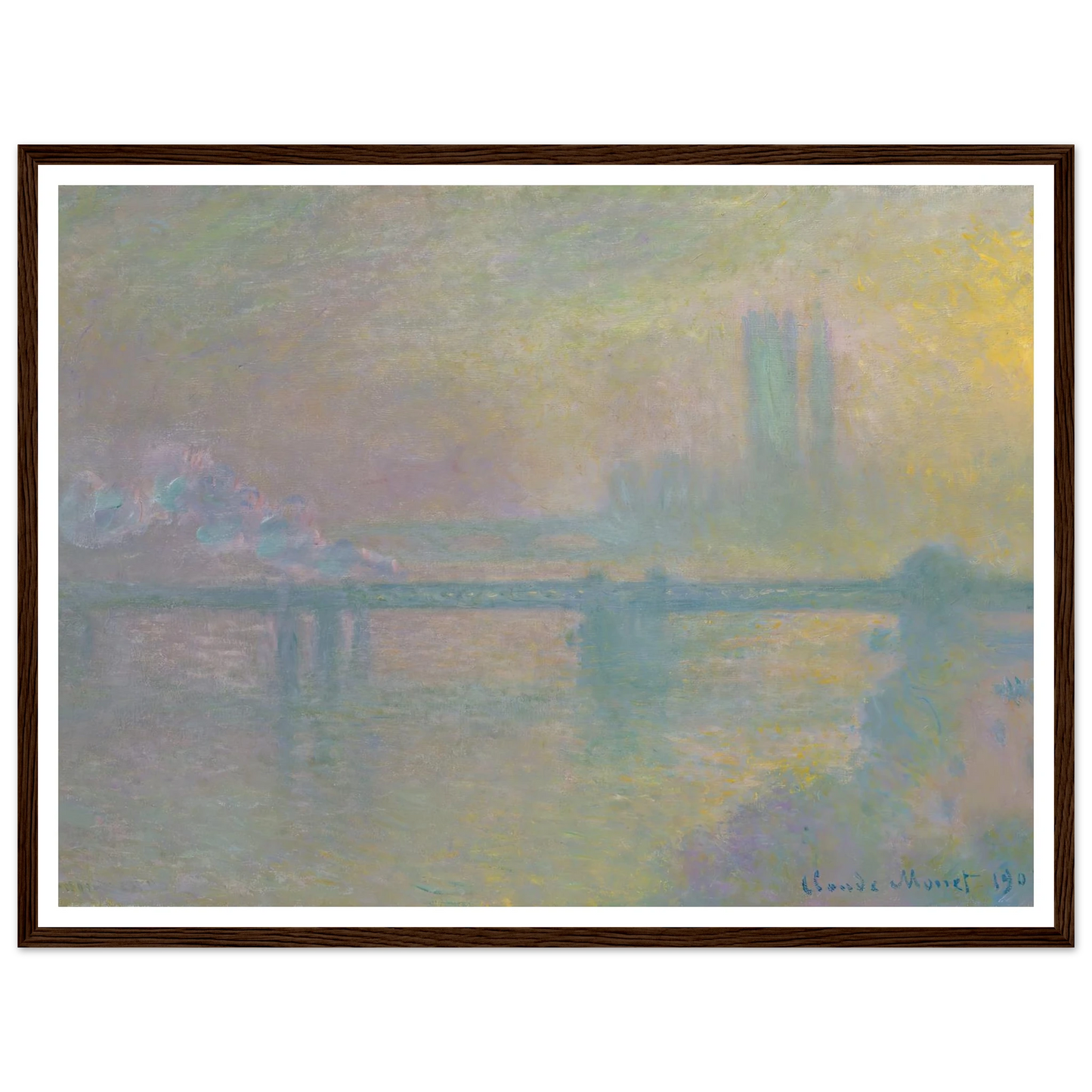 Charing Cross Bridge, London (1901) Art Print | Claude Monet-Quipham Collections