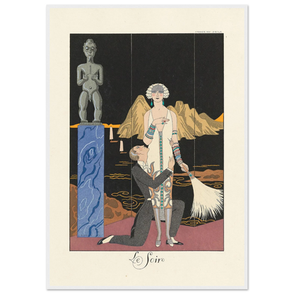 Le Soir (Evening) (1922–1926) Art Print | George Barbier-Quipham Collections