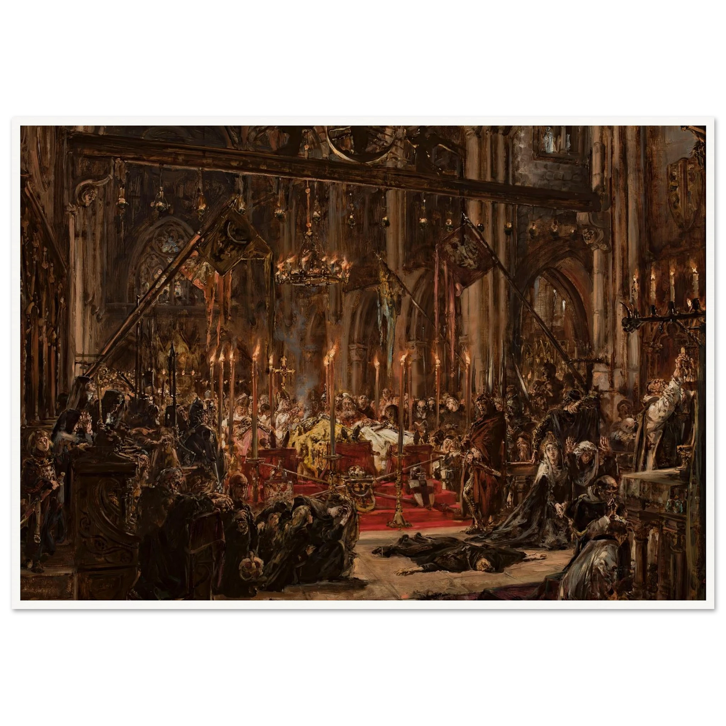 Defeat at Legnica, from the series “History of Civilization in Poland” (1888) Art Print | Jan Matejko-Quipham Collections
