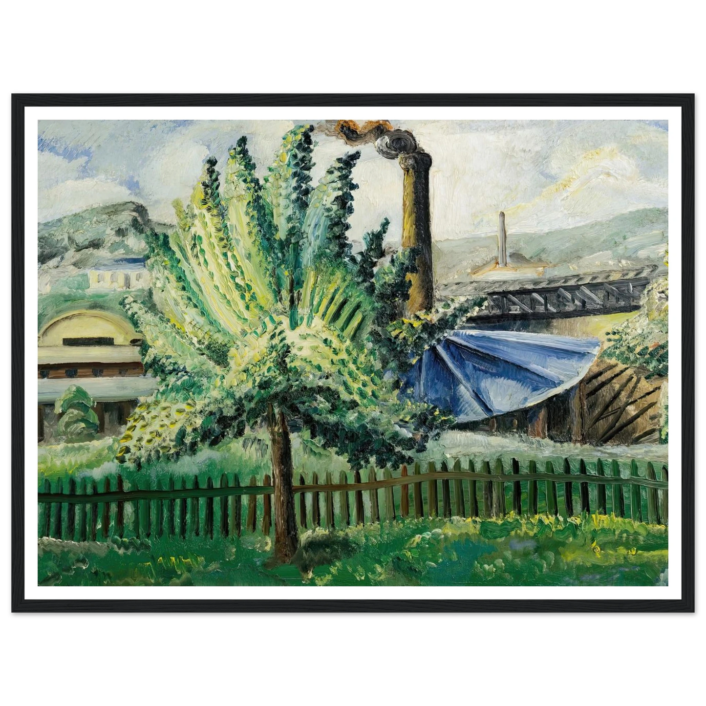 Güterbahnhof, Baumgarten vor Güterbahnhof (1927) Art Print | Paul Kleinschmidt-Quipham Collections