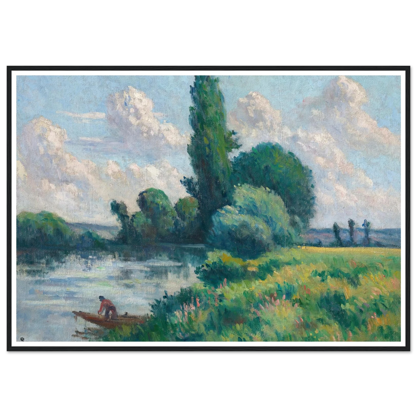 Rolleboise, Le petit bras de Seine Art Print | Maximilien Luce-Quipham Collections