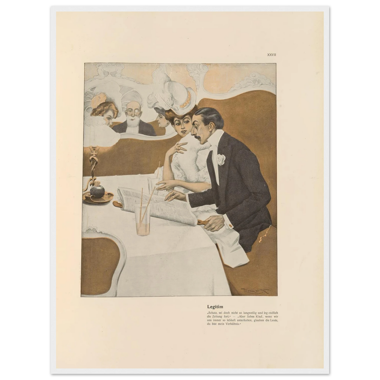 Legitim (1908) Art Print | Ferdinand Freiherr von Reznicek-Quipham Collections
