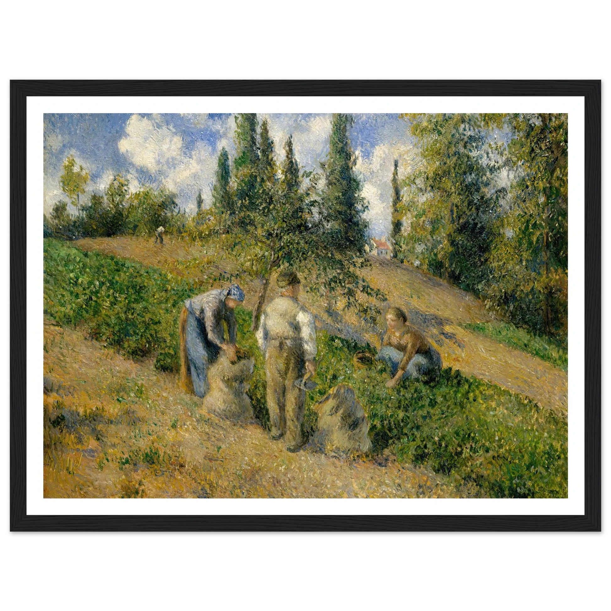 The Harvest, Pontoise (La Récolte, Pontoise) (1881) Art Print | Camille Pissarro-Quipham Collections