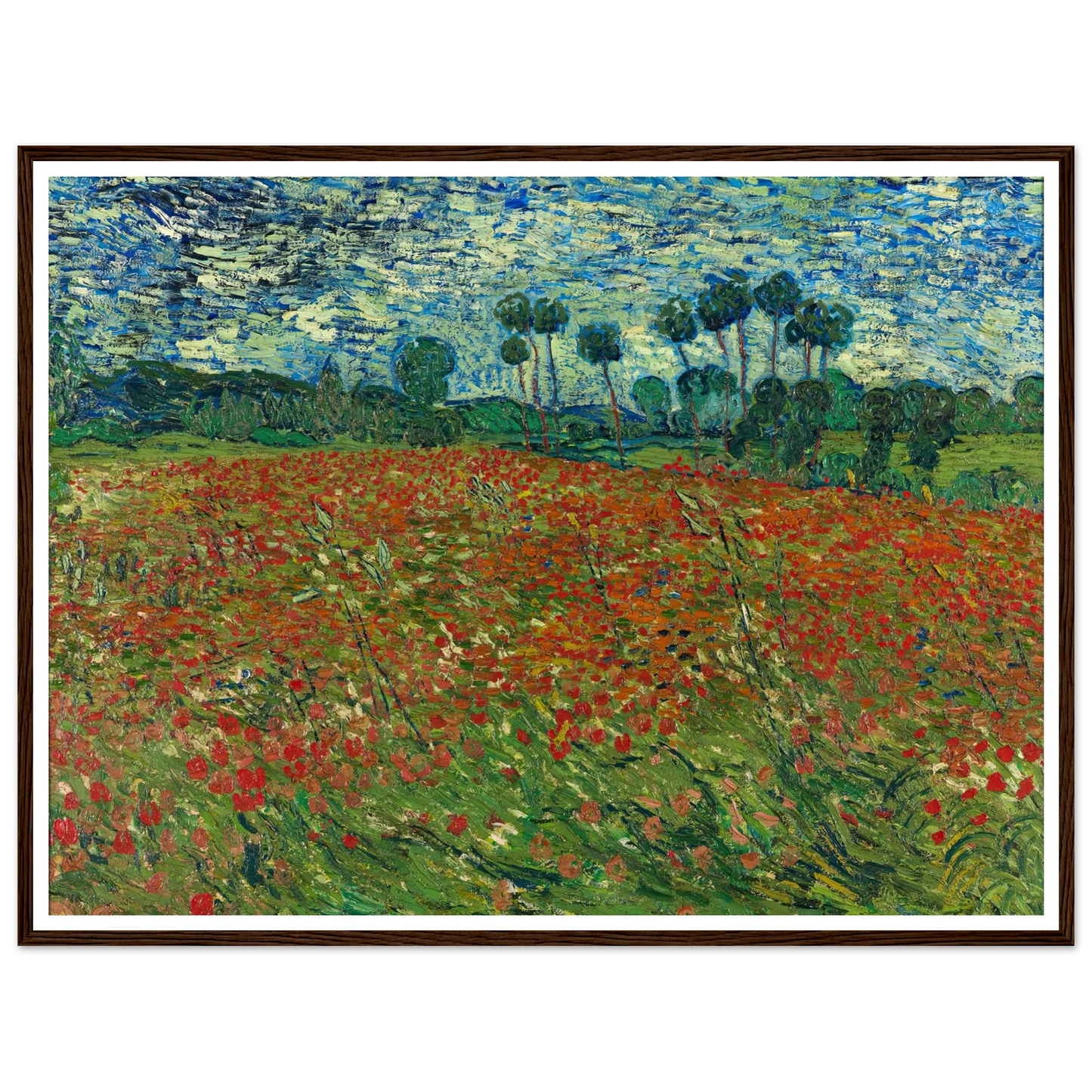 Poppy field Art Print | Vincent van Gogh-Quipham Collections