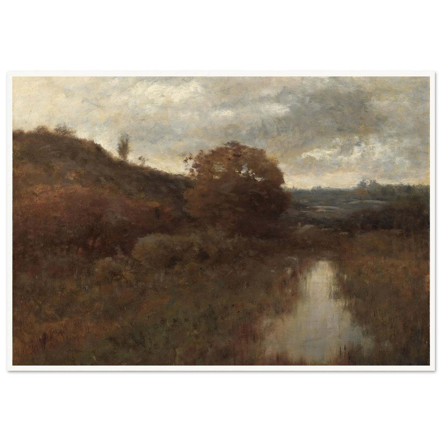 Autumn Landscape and Pool (1870s-1880s) Art Print | Alexander Helwig Wyant-Quipham Collections