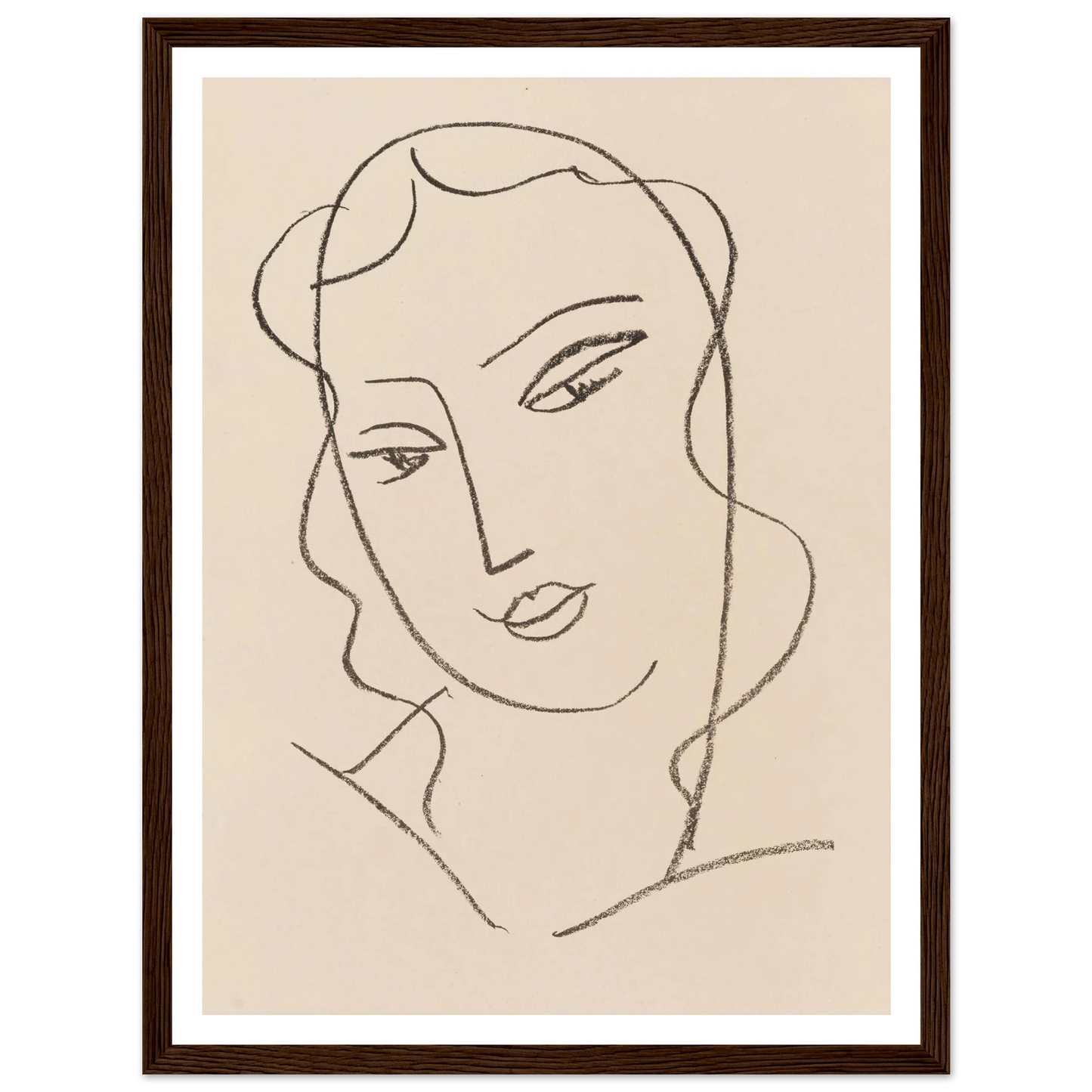 Tête voilée (1950-1951) Art Print | Henri Matisse-Quipham Collections