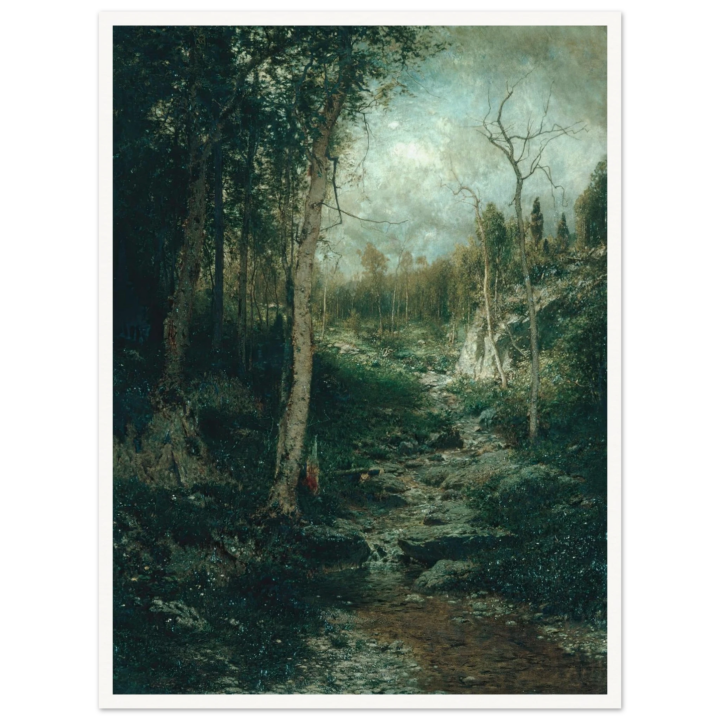 An Old Clearing (1881) Art Print | Alexander Helwig Wyant-Quipham Collections