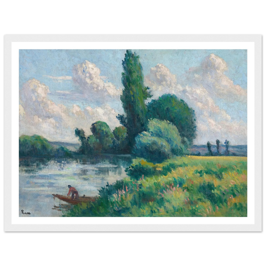 Rolleboise, Le petit bras de Seine Art Print | Maximilien Luce-Quipham Collections