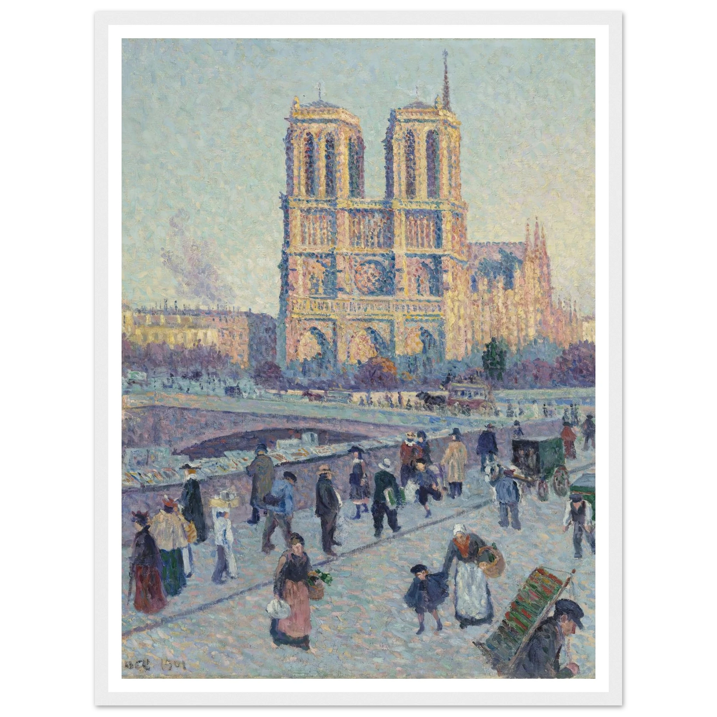 The Quai Saint-Michel and Notre-Dame Art Print | Maximilien Luce-Quipham Collections