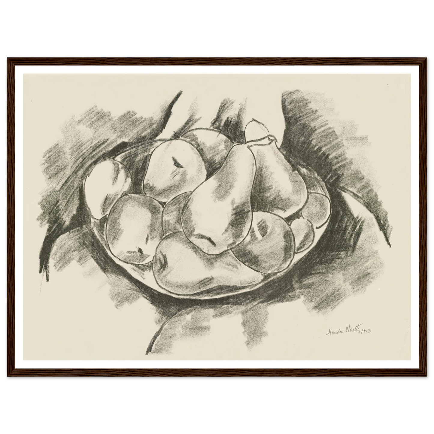 Dish of Apples and Pears (1923) Art Print | Marsden Hartley-Quipham Collections