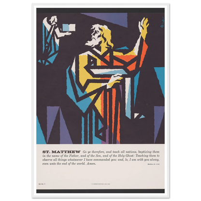 St. Matthew (1962) Art Print | Joseph Binder-Quipham Collections