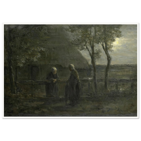 ‘Neighborly Gossip’ (1897) Art Print | Jozef Israels-Quipham Collections