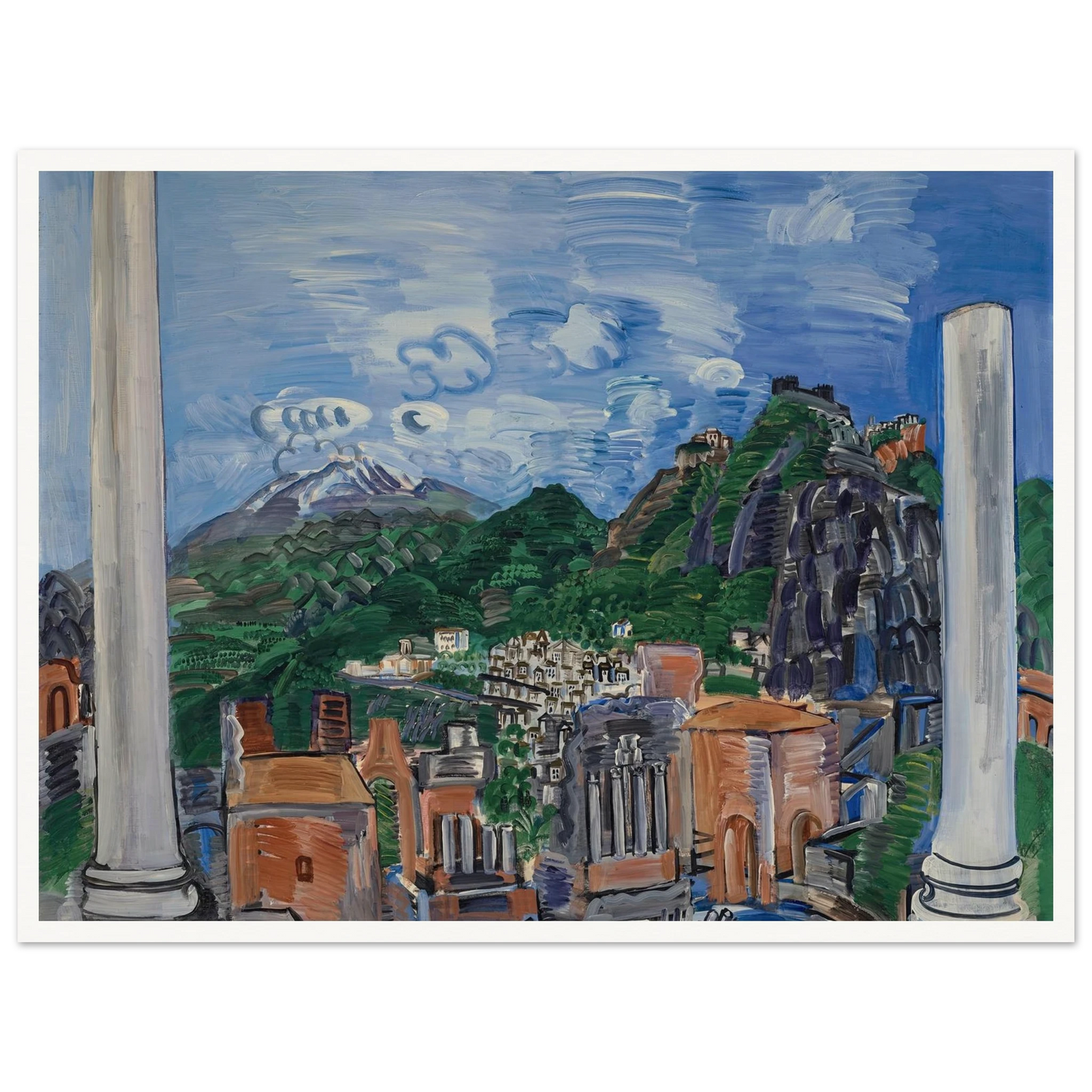 Le théâtre antique de Taormina (1923) Art Print | Raoul Dufy-Quipham Collections