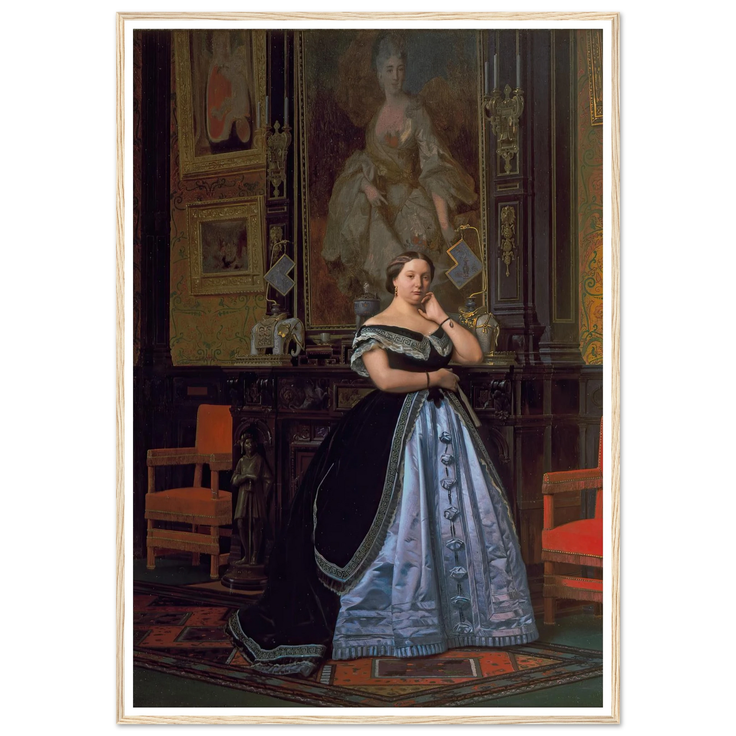 Portrait of Charlotte de Rothschild (1866) Art Print | Jean Leon Gerome-Quipham Collections