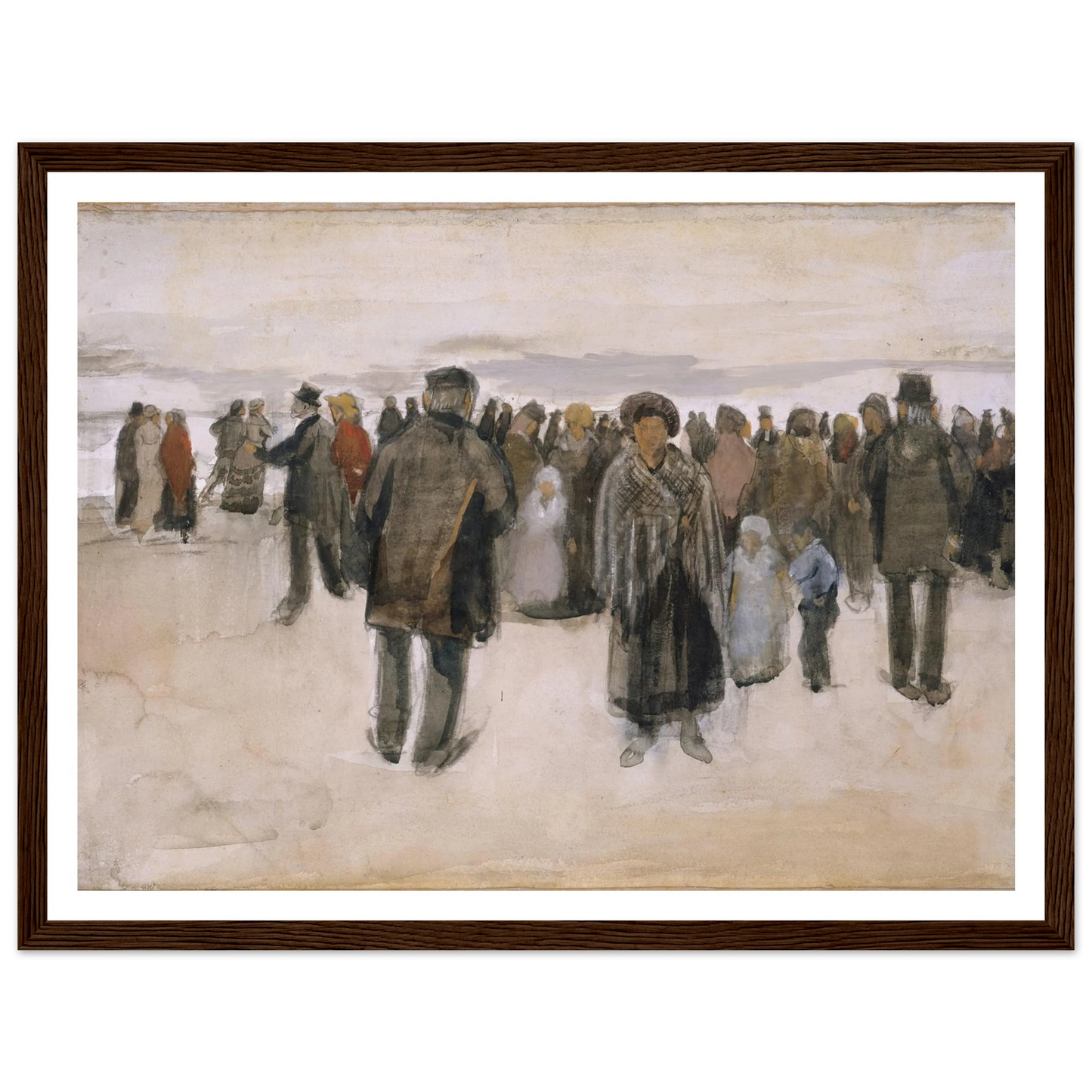 Beach at Scheveningen (1882) Art Print | Vincent van Gogh-Quipham Collections