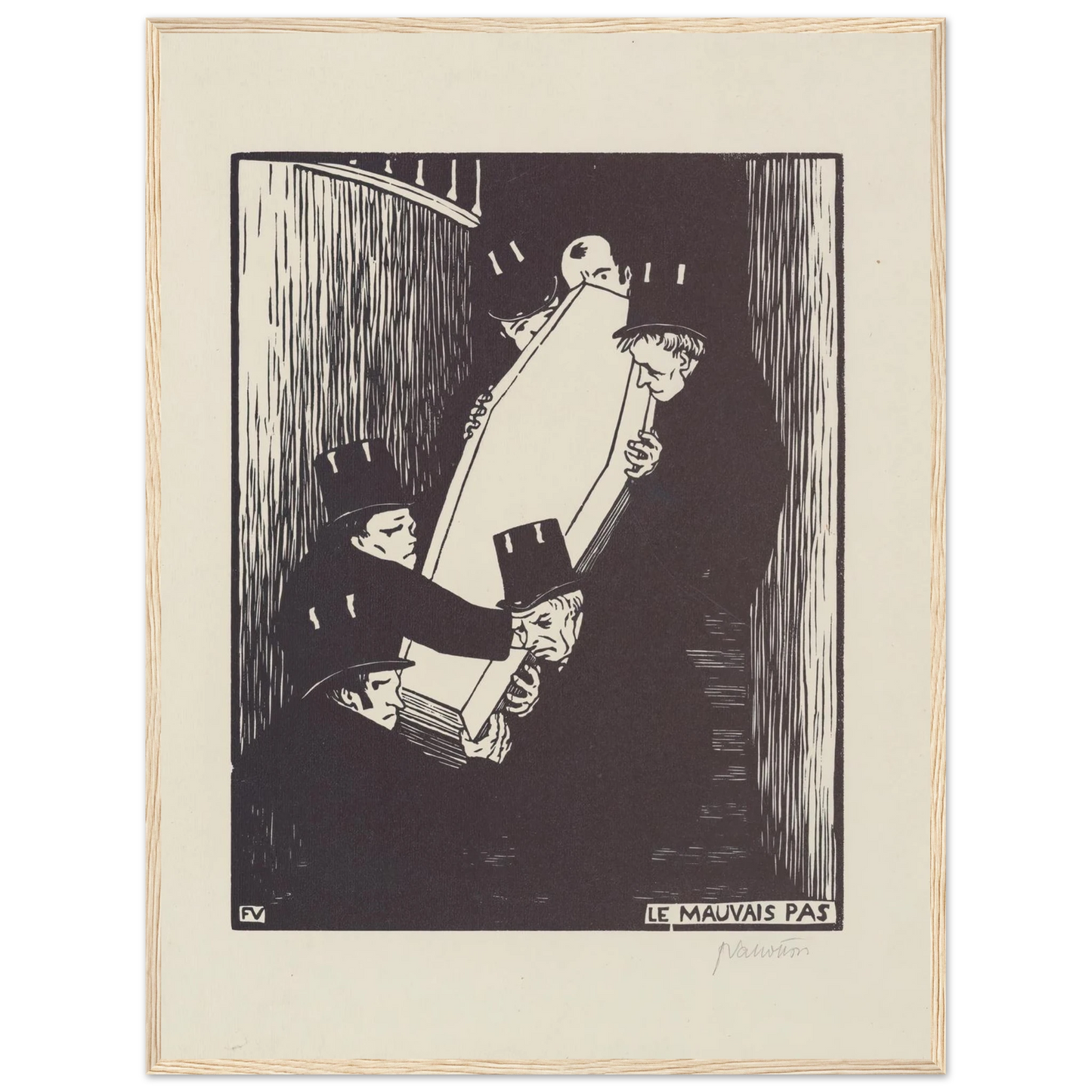 Le mauvais pas (1893) Art Print | Felix Vallotton-Quipham Collections