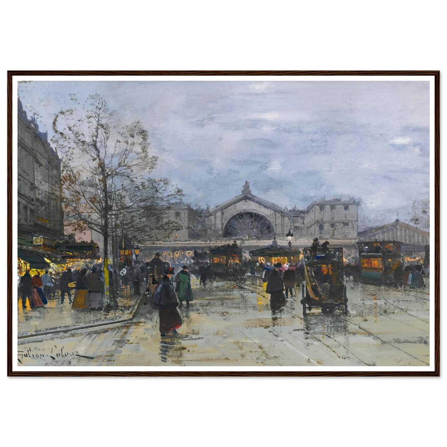 La Gare De L’est Art Print | Eugene Galien Laloue-Quipham Collections