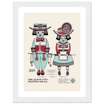 Queen City Ink, Ad. 04 (1890-1913) Art Print | Augustus Jansson-Quipham Collections