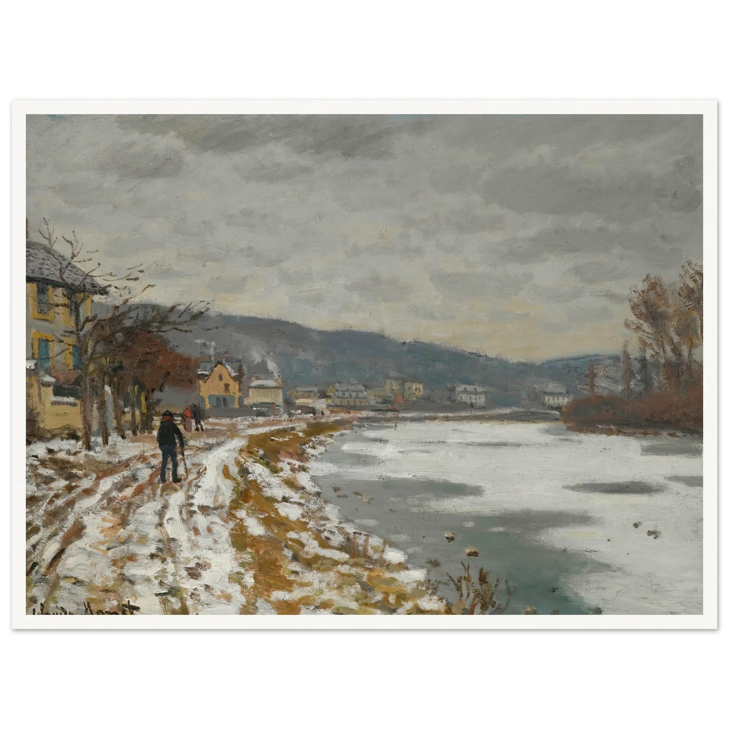 La Seine À Bougival (1869) Art Print | Claude Monet-Quipham Collections
