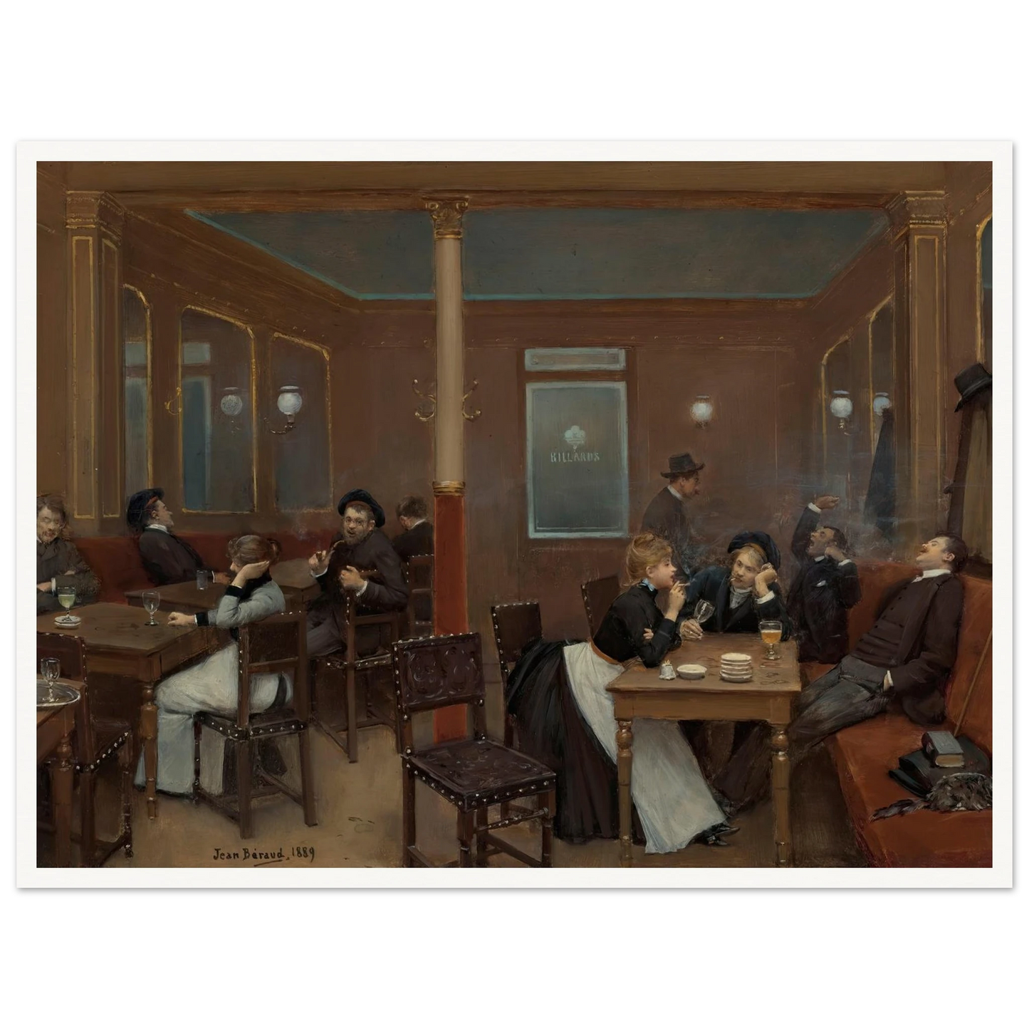 Brasserie D’étudiants (Student Brasserie) (1889) Art Print | Jean Beraud-Quipham Collections