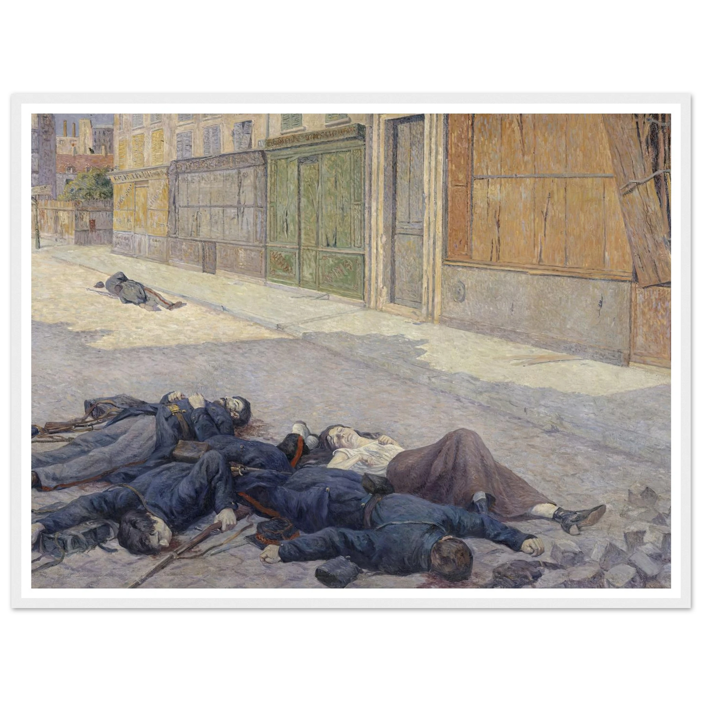 A Street in Paris in May 1871 (between 1903 and 1906) Art Print | Maximilien Luce-Quipham Collections