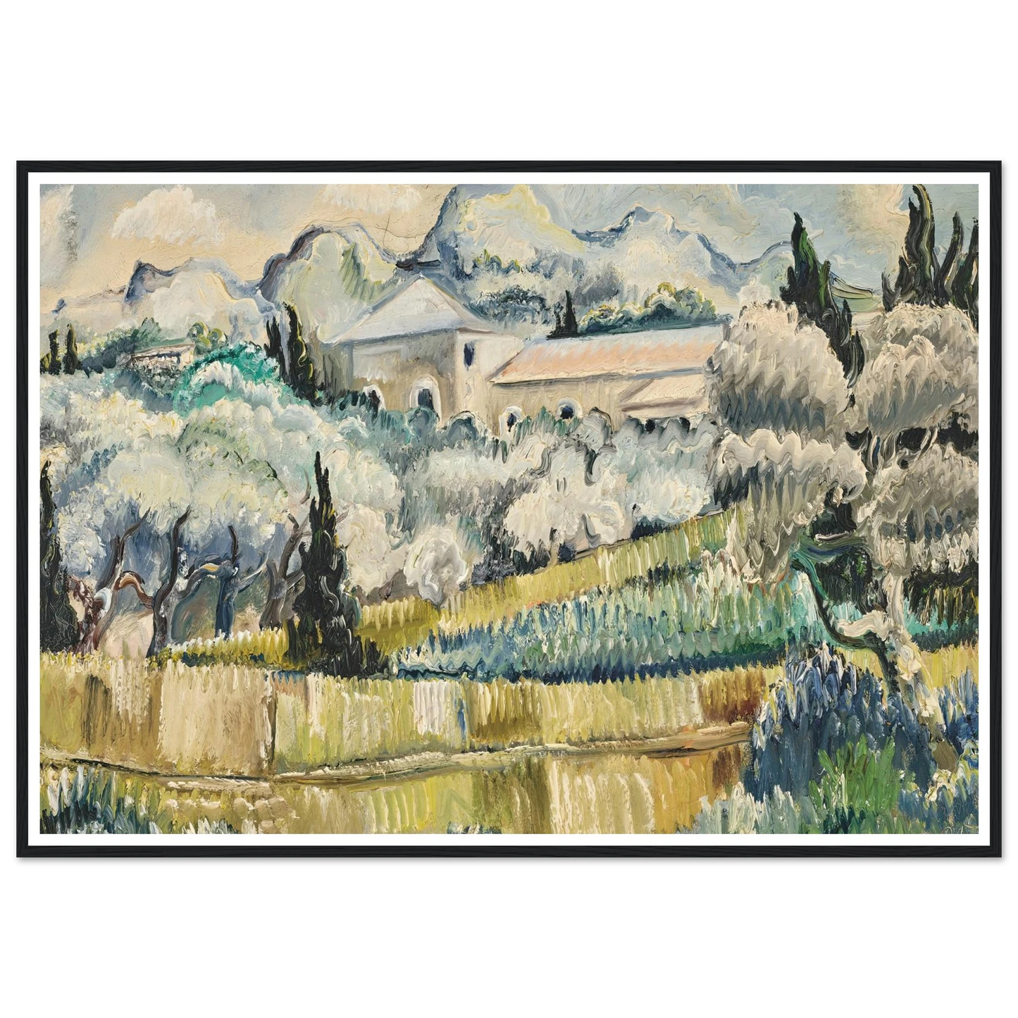 Landschaft in Südfrankreich (1938) Art Print | Paul Kleinschmidt-Quipham Collections