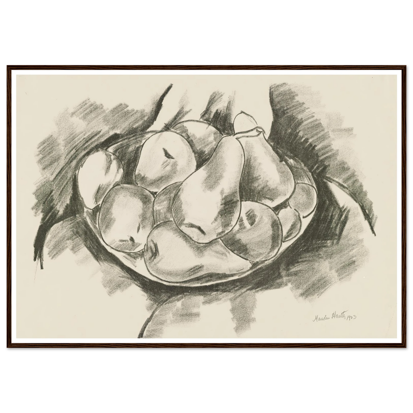 Dish of Apples and Pears (1923) Art Print | Marsden Hartley-Quipham Collections