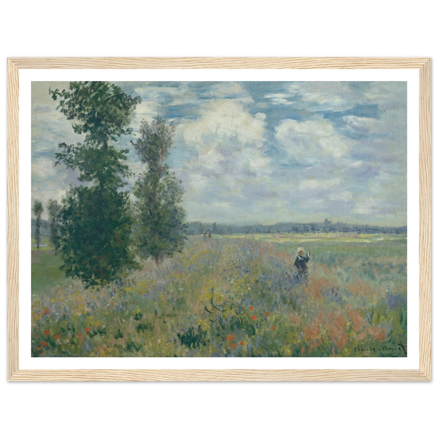 Poppy Fields near Argenteuil (1875) Art Print | Claude Monet-Quipham Collections