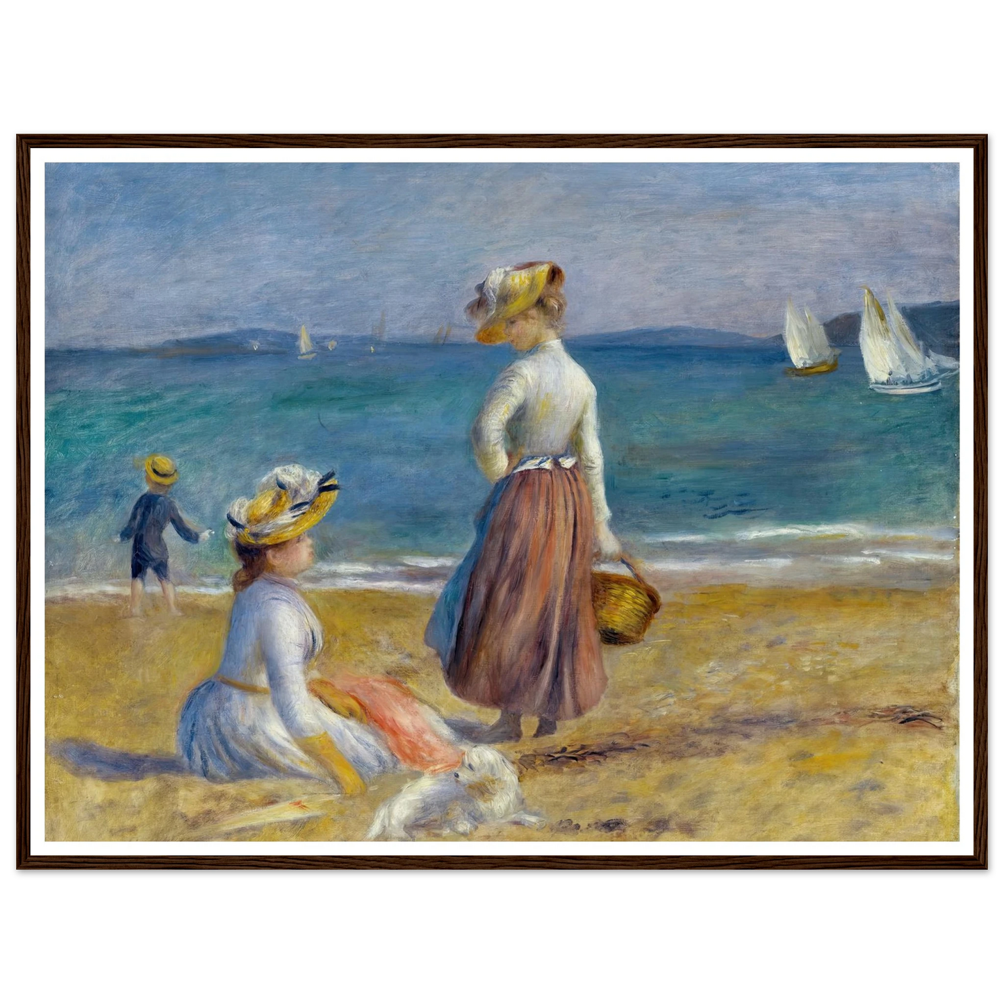 Figures on the Beach (1890) Art Print | Pierre Auguste Renoir-Quipham Collections