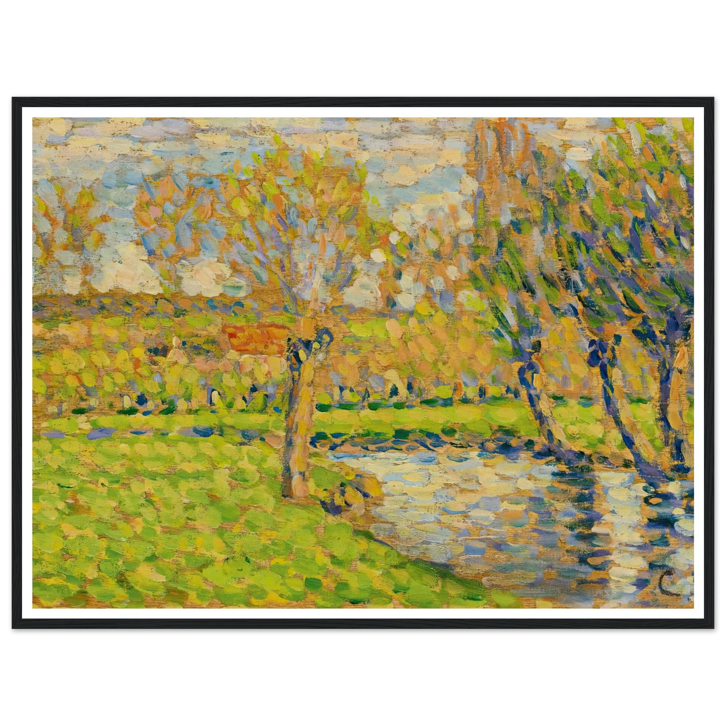 Bords De L’Epte À Éragny Art Print | Camille Pissarro-Quipham Collections