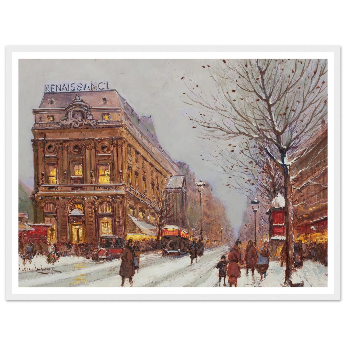 Théâtre de la Renaissance Art Print | Eugene Galien Laloue-Quipham Collections