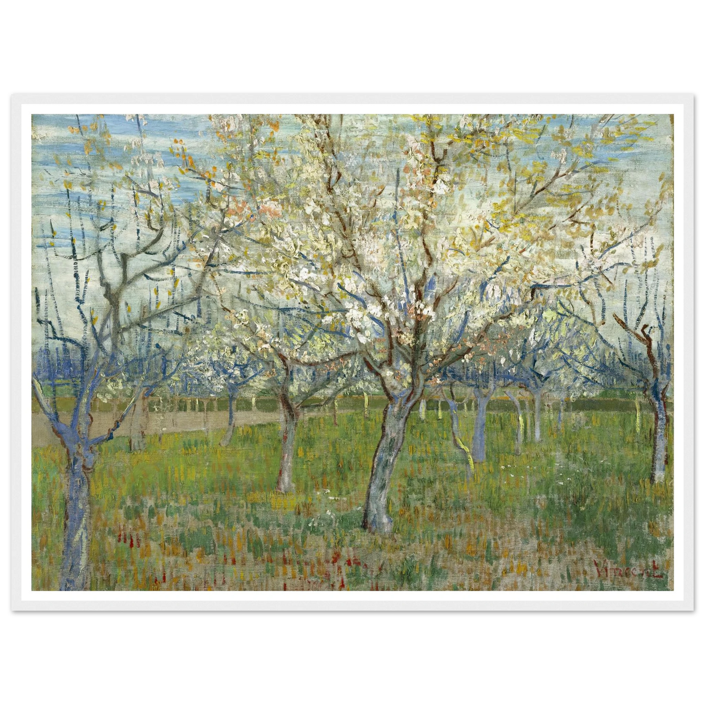 The Pink Orchard (1888) Art Print | Vincent van Gogh-Quipham Collections