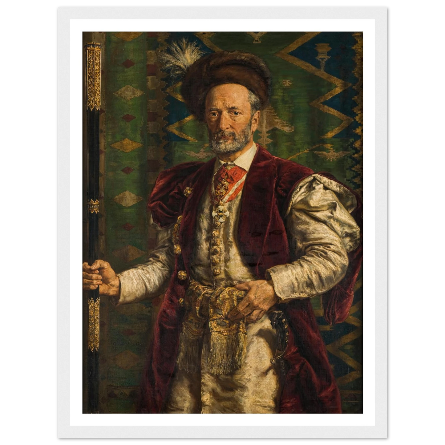 Portrait of Mikołaj Zyblikiewicz (1887) Art Print | Jan Matejko-Quipham Collections