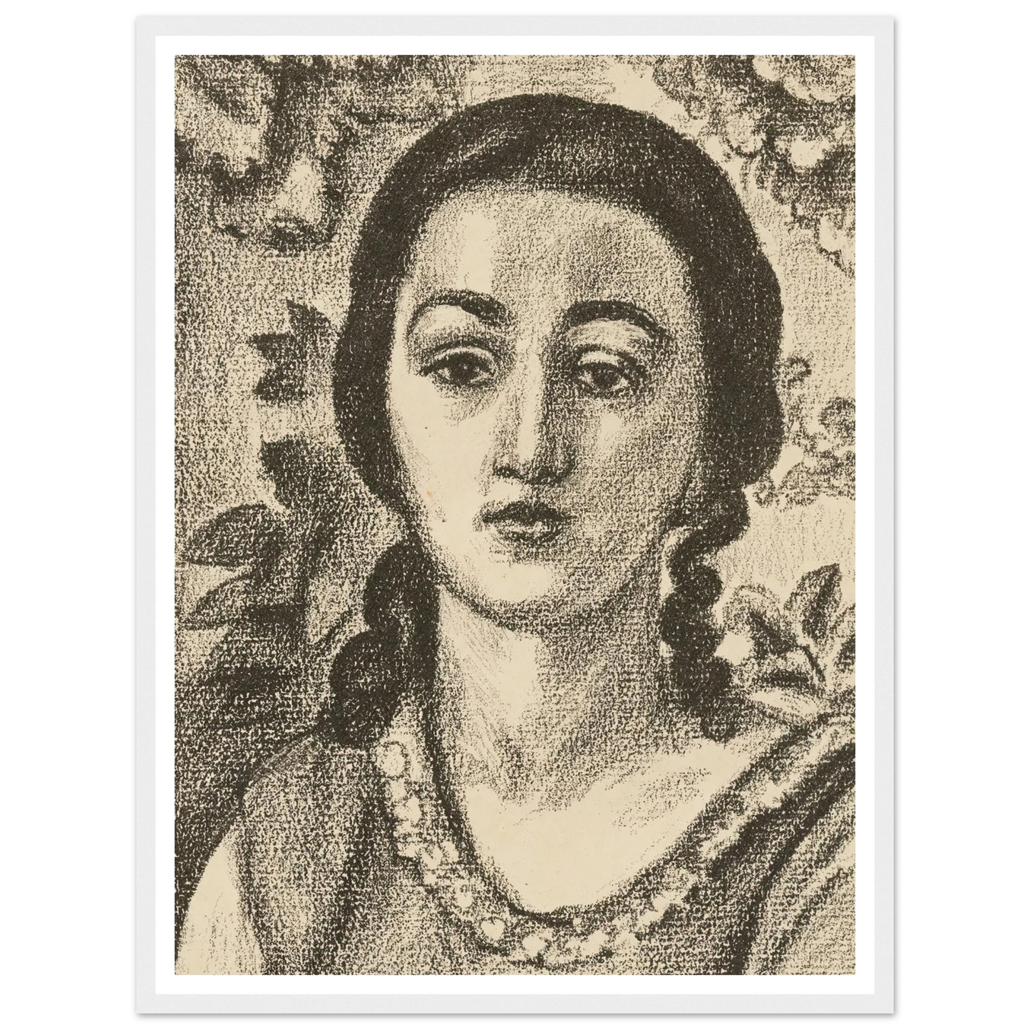 Young woman with brown curls (1924) Art Print | Henri Matisse-Quipham Collections