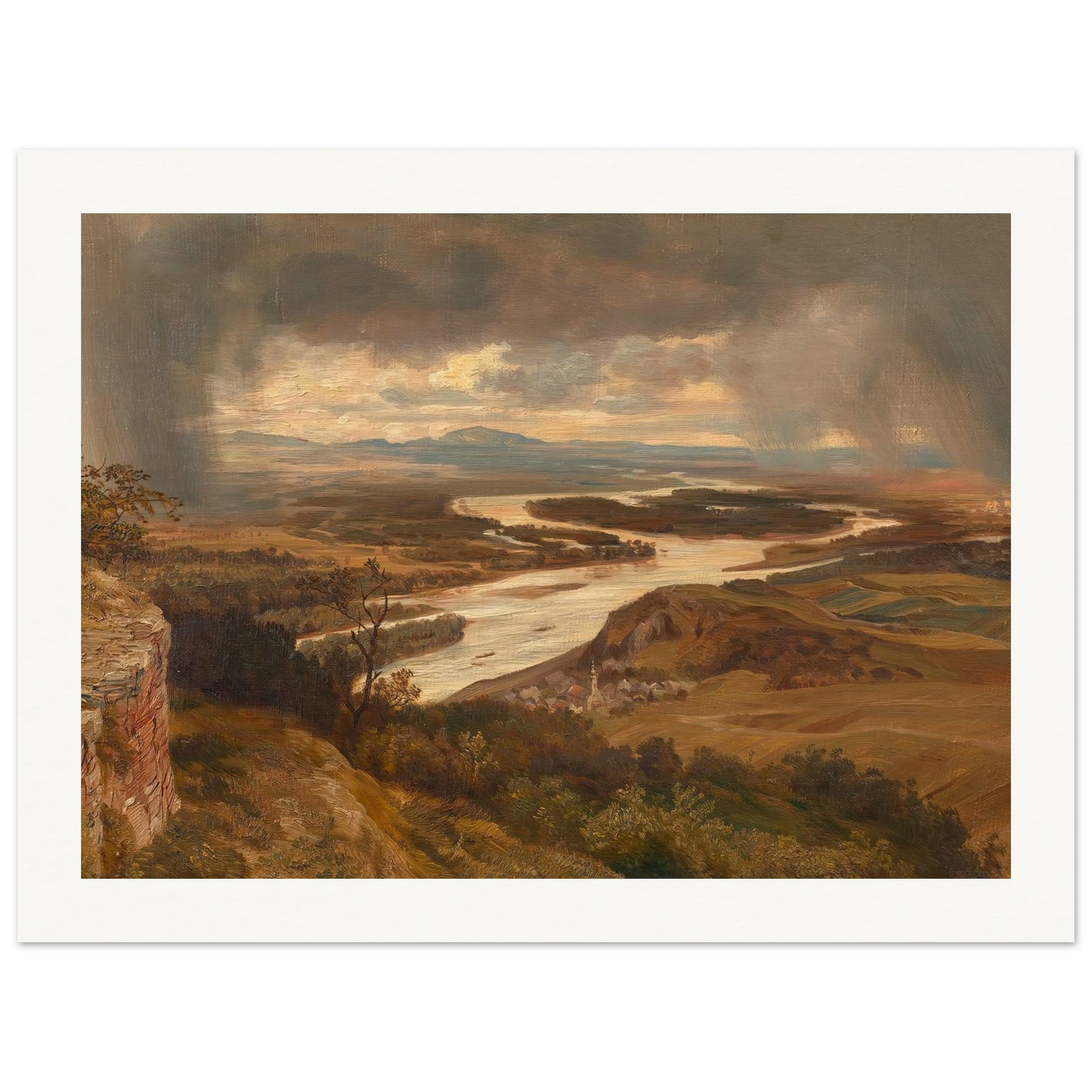 Die Donauauen bei Wien (ca. 1870) Art Print | Josef Hoffmann-Quipham Collections